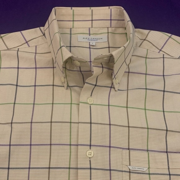 Alex Cannon Shirts Alex Cannon Ls All Cotton Wide Tattersall